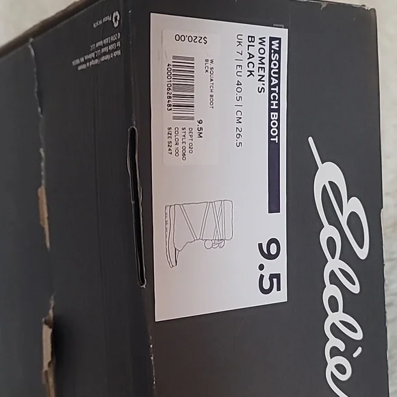 Eddie Bauer, Women's, Faux Fur, Leather, Squatch Boot Black Sz 9.5 Snow Winter - Picture 9 of 11